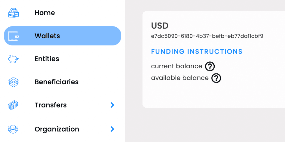 Manager App: Wallets