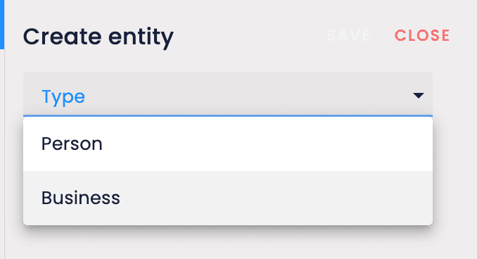 Manager App: Entities